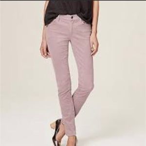 Ann Taylor, lavender corduroy jeans, modern fit, size 8